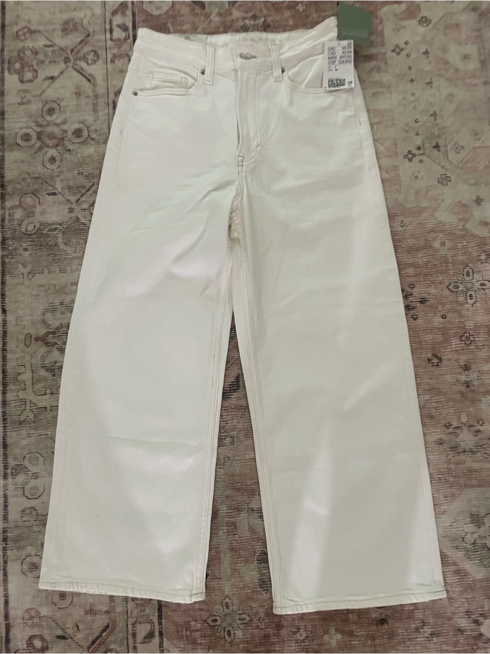Let’s make it better Denim WIDE regular fit High waist /cropped jeans